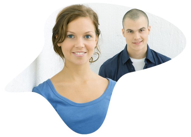 junge Frau und junger Mann